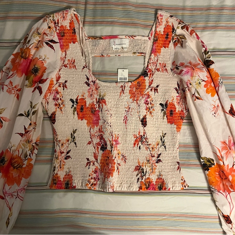 Floral Smocked Top - Multicolor